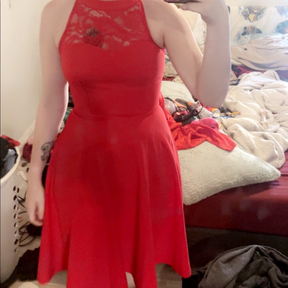 Red dress